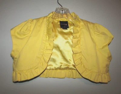 Niñas My Michelle Amarillo Encogerse de hombros Talla 14 ¡¡EXCELENTE ESTADO USADO!!! Foto 1 de 2