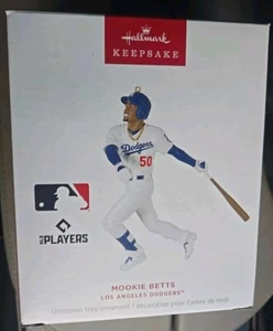 Mookie Betts 2024 Hallmark Keepsake Ornament Los Angeles Dodgers NIB - Picture 1 of 2