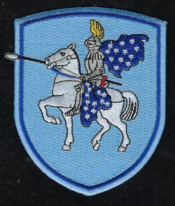 416TH TACTICAL FIGHTER SQUADRON TFS PATCH US AIR FORCE TAC PIN UP SILVER KNIGHTS - Picture 1 of 1