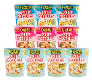 (10 Pack) NISSIN Japanese Instant Cup Noodles Soup Ramen Seafood Assortment, 72g - Picture 1 of 6