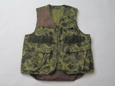 Vintage Redhead Hunting Vest Men's Medium Camo Made In Hong Kong Duck Geese  - Image 1 of 4
