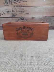 Rustic Style small brown storage Jack Danials box crate - Picture 1 of 11