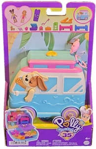 Polly Pocket Seaside Cachorro Paseo Muñeca y Juego Juguete de Viaje (T148) - Imagen 1 de 5