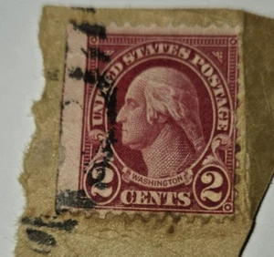 Very Rare George Washington Red Two 2 Cent Postage Stamp - Picture 1 of 3