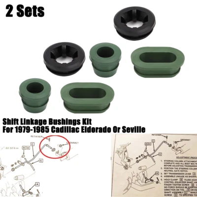 For 1979-1985 Cadillac Eldorado Front Shift Linkage Bushings Kit Seville 2 Sets - Image 1 of 4