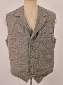 Herren Shaefer Outfitter grau Tweed Wolle Weste Gr. L - Bild 1 von 5
