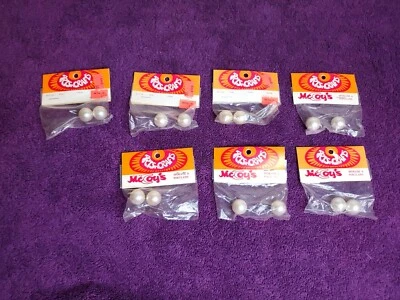 Cuentas de perlas McCoy vintage de 1/2" (lote de 14) -nuevo stock antiguo- Foto 1 de 4