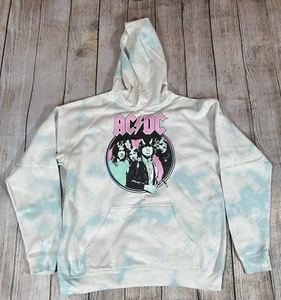 AC/DC Mens Womens Sweater Size Medium Tie Dye Graphic Band Sweatshirt See Desc - Picture 1 of 11
