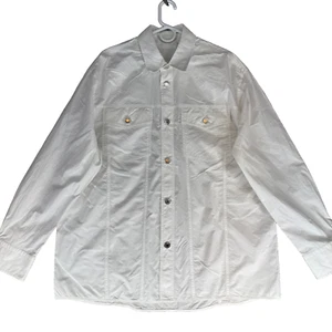 Helmut Lang Men's Size XL Solid White Cotton Long Sleeve Casual Shirt - Picture 1 of 16