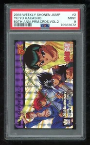 Shonen Jump 50th Premium Carddass 2 2 YU YU Hakusho Prism Card PSA 9 79983672 - Picture 1 of 2