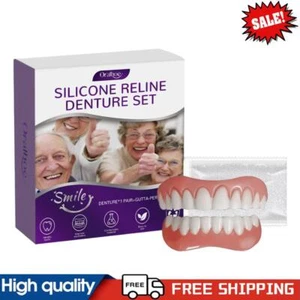 Silikon Reline Zahnersatz Set Zahnersatz Reparatur Set für Ober- & Unterprothese #g - Bild 1 von 11