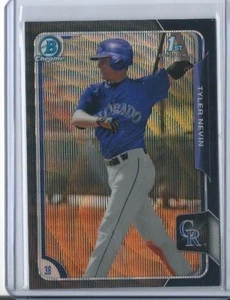 2015 Bowman Chrome Draft Black wave Asia Refractors #111 Tyler Nevin Colorado R - Picture 1 of 1