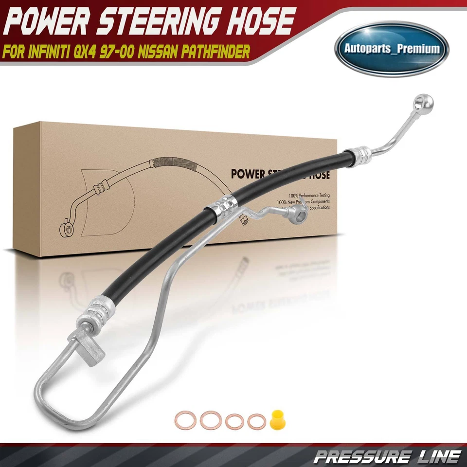 Power Steering Pressure Line Hose Assy for Infiniti QX4 97-00 Nissan Pathfinder - Image 1 of 4