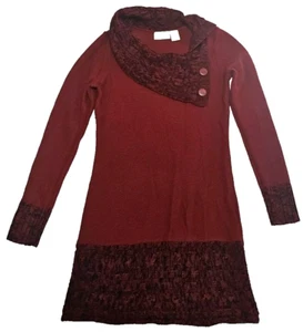 Allison Brittney Women's Small Red & Black Knit Dress RN#104317 #93 - Picture 1 of 9