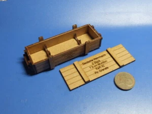 German ammunition box, 7.5 cm KwK 42, WW II,RC tank zub, scale 1:16, laser cut