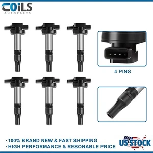 6X Ignition Coils For Jaguar XF XJ8 Land Rover Range Rover Sport UF519 4.2L V8 - Picture 1 of 11