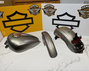 07-22🔥OEM Harley Sportster Custom Paint Set Tins 4.5 Gal Tank & Fenders - Picture 1 of 16