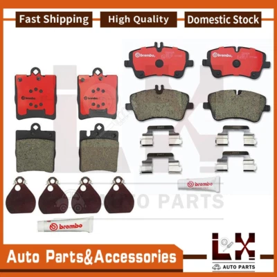 Front Rear Brembo Ceramic Brake Pads Set Set For Mercedes-Benz C240 2005 2004 - Image 1 of 4