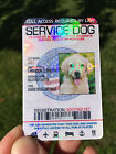 Внешний вид - PROFESSIONAL HD PRINTED SERVICE DOG ID CARD CUSTOMIZE  ANIMAL BADGE TAG 