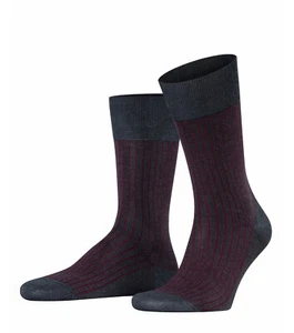 FALKE Men's Oxford Stripe Cotton-Blend Socks - Picture 1 of 3