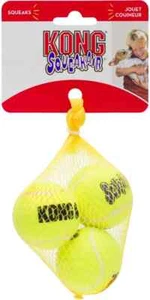 KONG Squeakair Tennis Balls 3pk Small AirDog Squeaky Dog Fetch Toy 2" - Picture 1 of 9