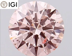 2.04 Ct Round Lab Grown IGI Certified CVD Fancy Intense Pink Color SI2 Clarity - Picture 1 of 2