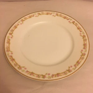 Antique Theodore Haviland Limoges France Pink Rose  7 1/2" Plate Dish - Picture 1 of 7