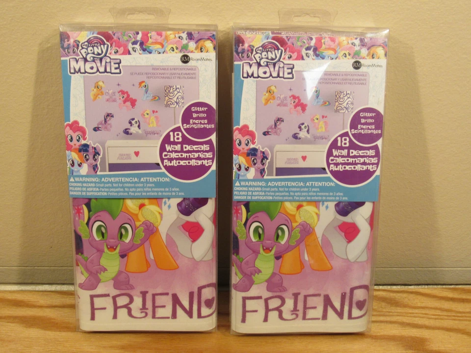 RoomMates My Little Pony The Movie Peel & Stick Wall Decals With Glitter