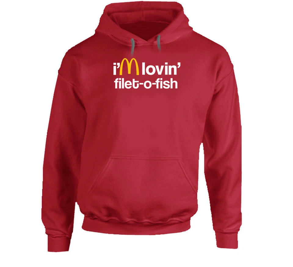Sudadera con capucha I'm Lovin' Filet O Fish Mcdonald's Fast Food Restaurant Foto 1 de 1