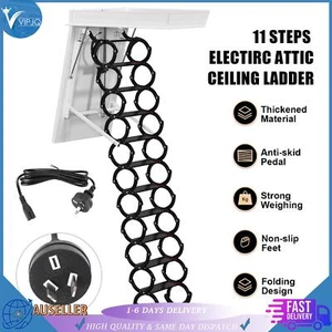 11 Steps Loft Folding Electirc Attic Ceiling Ladder Stair 31.5*43.31" Australian - Picture 1 of 19