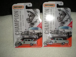 Classic Matchbox '62 Mercedes Benz 220 SE Sedan Lot (2) Diecast 1:64 - Picture 1 of 6