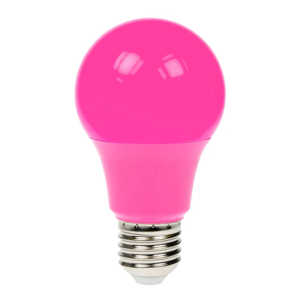 Prolite 6W Dimmable LED Polycarbonate GLS Lamp, ES Pink - Image 1 of 1