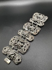 Rare Vintage NAPIER Griffin Sea Serpent Dragon Bracelet - Bild 1 von 6