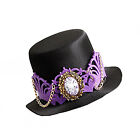 Womens Cap Stage Top New Hat Props Vintage Hair Headwear Cosplay Mini Ball Clip