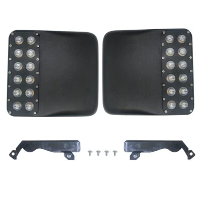 一对 LED 后侧镜灯适用于吉普牧马人 JLU 角斗士 JT 2018-2023 — 第 1/4 张图片