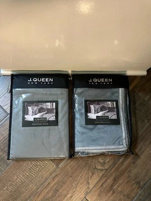 New J. Queen New York Mariana Euro Shams Pair 26" X 26" - Image 1 of 4