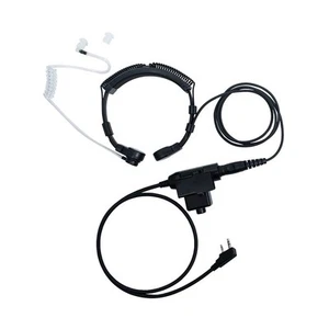 Tactical Throat Mic Headset Earpiece with U94 Tactical PTT Compatible for Bao... - Picture 1 of 7