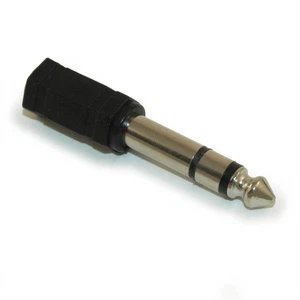 3.5mm Stereo TRS Jack (Female) to 1/4inchinch Stereo Plug (Male) Adapter - Picture 1 of 2