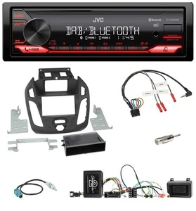 JVC Bluetooth USB DAB Lenkrad Autoradio für Ford Transit Connect 2013 2018 schwa - Bild 1 von 10
