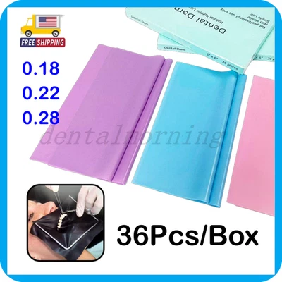 36 piezas/caja presa de goma endodóntica dental látex natural calibre medio adulto Foto 1 de 4