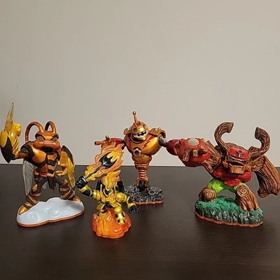 Skylanders Giants Figure Lot Of 4 Legendary Ignitor, Bouncer, Swarm, & Tree Rex - Image 1 of 4