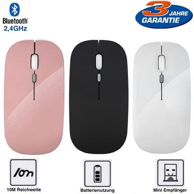 Kabellose Maus USB Wireless PC Maus Computer Notebook Laptop Funk 2.4Ghz (NEU) - Bild 1 von 4
