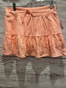 Justice Girls Coral Tiered Skirt Elastic Waist Built In Shorts Size XL 16/18 - Picture 1 of 9