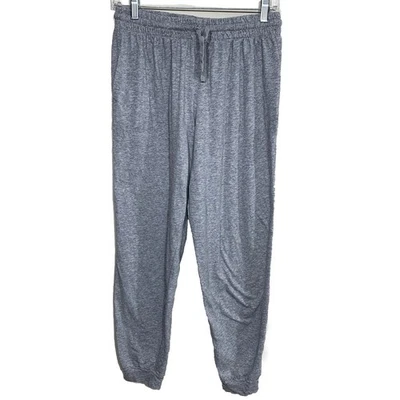 Pantalones de pijama Karen Neuburger gris salón para mujer talla pequeña con cordón de algodón azul Foto 1 de 4