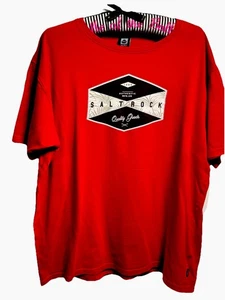 Saltrock-Camiseta-Roja-Grande-logo-Mangas Cortas-Usada Buen Estado-(EBSK1909) - Imagen 1 de 10