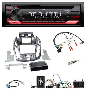 JVC CD DAB USB Bluetooth Lenkrad Autoradio für Ford Transit Connect Nebula 2013- - Bild 1 von 4