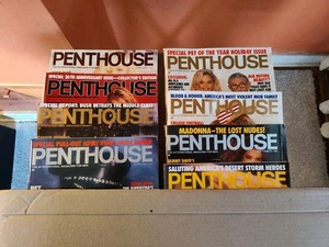Lot of 8 Penthouse Magazine 1991-1997 Acceptable To Good Condition  - Bild 1 von 1