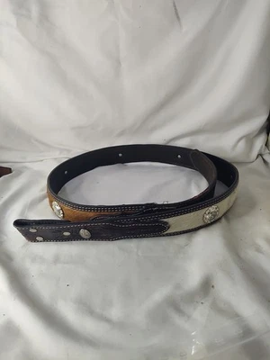 Repuesto Cinturón Cuero Nocona Western, Sin Hebilla Talla 44 Piel Cosida Vaquero  Foto 1 de 4