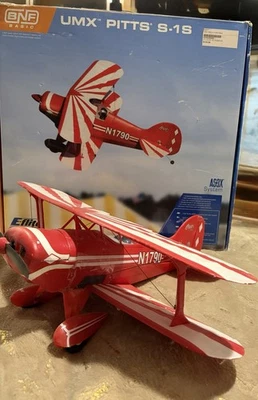E-flite UMX Pitts S-1S BNF Basic with AS3X  EFLU15250 Airplane B&F - Image 1 of 4