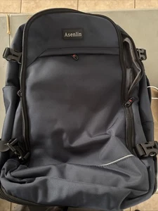 Asenlin 40L Rolling Backpack for Travel dark blue - Picture 1 of 5